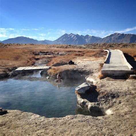In china, hot springs can often be found in places with picturesque sceneries. Wild Willy's (Crowley) Hot Springs - Mammoth Lakes, California