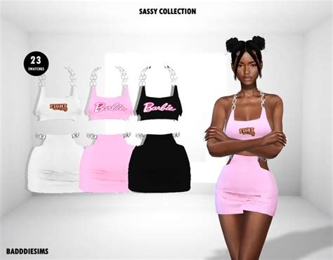 Sassy Dress Collection Badddiesims On Patreon Sims 4 Cc Kids