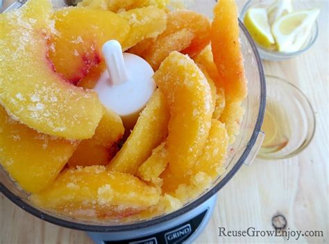 Healthy Peach Frozen Yogurt In Just Minutes