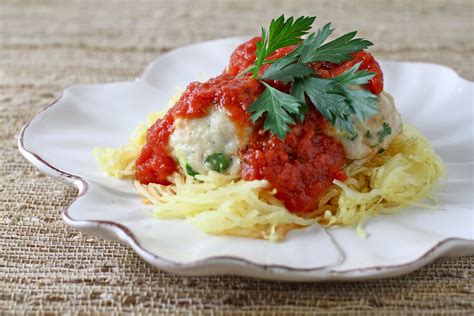 Spaghetti Squash And Turkey Meatballs Foodfash