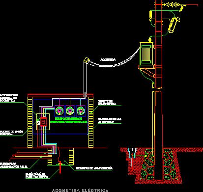 Skip to the beginning of the images gallery. Service entrance conductor details in AutoCAD | CAD (266 ...
