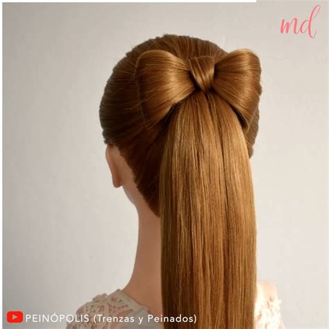 These Two Bow Hairstyles Are So Cute And Easy To Do By Peinopolis On