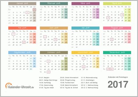 Großartig Kalender 2017 Mit Feiertagen Bibliothek Kostenlose Vorlagen