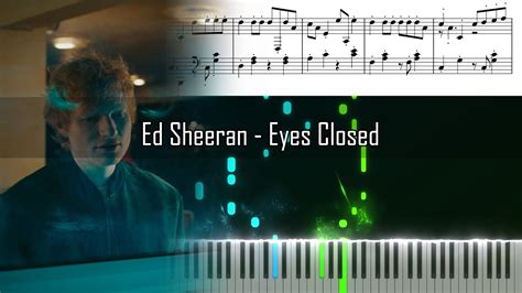 Ed Sheeran Eyes Closed Piano Tutorial Free Download Sheet Music And Midi Youtube