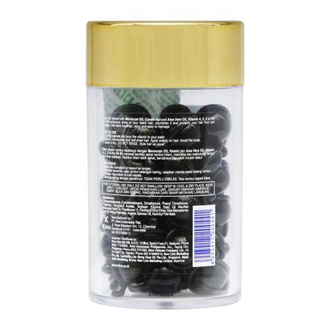 Ellips Hair Vitamin Shiny Black With Kemiri And Aloe Vera Oil 1 Jar 50