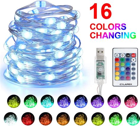 Cylapex Usb Fairy Light Multi Color Changing With Remote Led String
