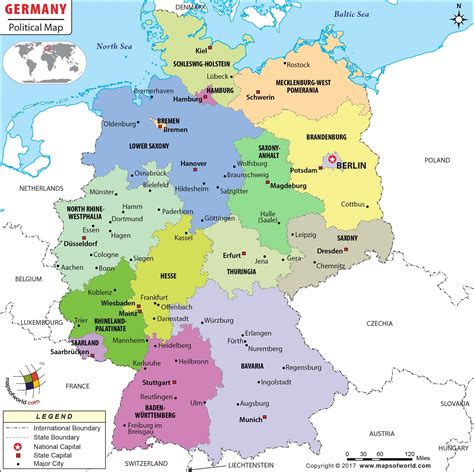 Map Of Germany And Its States » Oxyi Map
