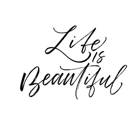 Life Is Beautiful Inscription — Stock Vector © Vectorfusionart 66478593
