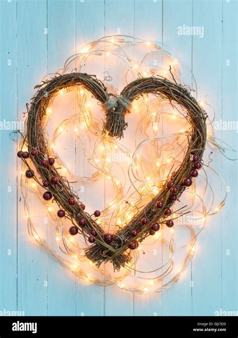 Heart Shaped Christmas Decoration Stock Photo Alamy