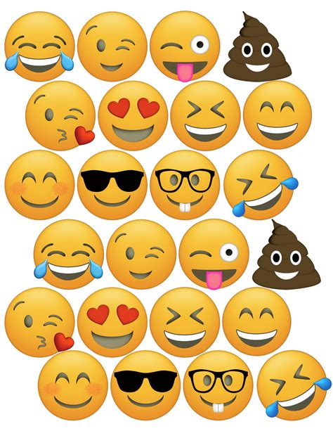 Emoji Faces Printable Customize And Print