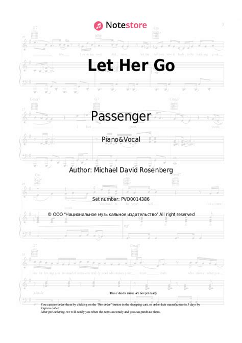 Passenger Let Her Go Sheet Music For Piano With Letters Download