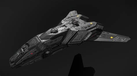 Scifi Stealth Frigate Conqueror D Model By Msgdi Db D Sketchfab