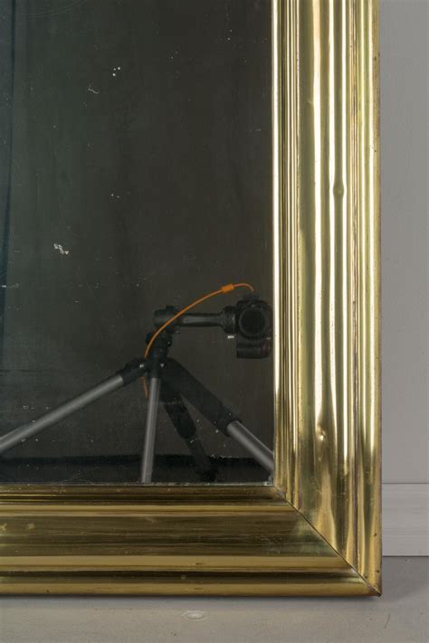 Antique French Brass Framed Bistro Mirror For Sale At 1stdibs Antique French Bistro Mirror