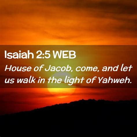 Isaiah 25 Web House Of Jacob Come And Let Us Walk In The