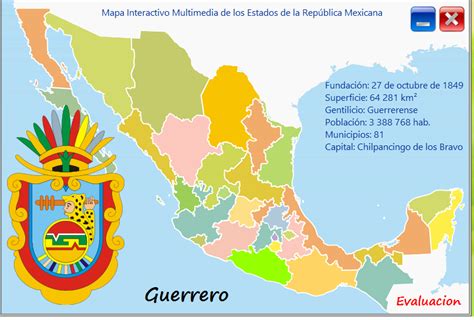 Capitales De Estado De Mexico Mapa Interactivo Descargar Pdf