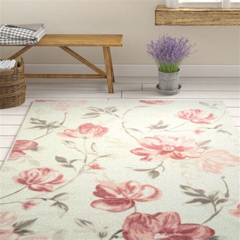 August Grove Arlo Begonia Floral Pink Area Rug And Reviews Wayfairca
