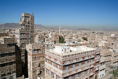 Vue Aérienne De La Ville De Sanaa Sanaa Yémen Photo Stock éditorial