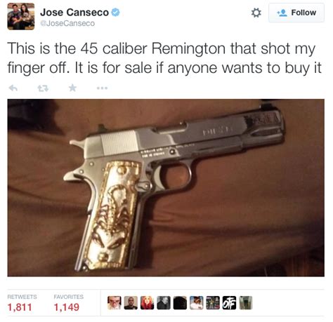 How Much Would You Pay For Jose Cansecos 1911and His Finger The
