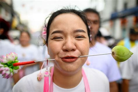 Mouthwatering Thai Island Hosts Cheek Piercing Veg Festival