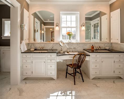 Double bathroom vanities with makeup area. 48 Bathroom Vanity With Makeup Area : Design Element London 78 Inch Single Sink White Vanity Set ...