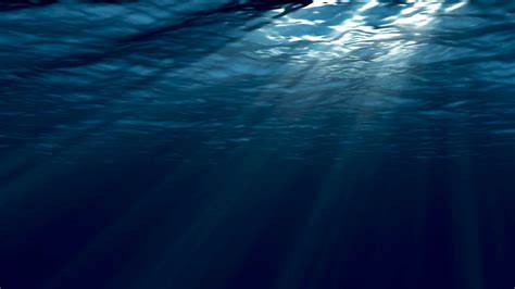 Dark Blue Sea Surface Seen From Underwater Abstract Waves Underwater