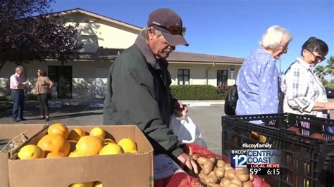 Gleanslo is dedicated to rescuing that food. Seniors receiving fresh produce through SLO Food Bank ...