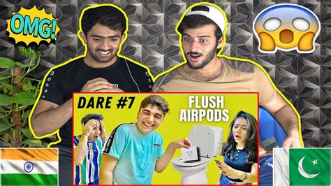 pakistani react on plates of dares with my brother and sister rimorav vlogs ri vlogs reaction