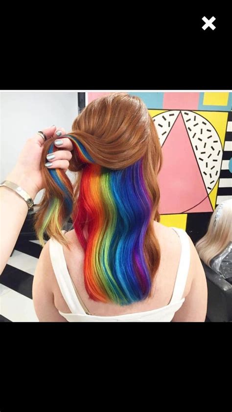 Underlights Peekaboo Highlights Hidden Rainbow Hair Ocean