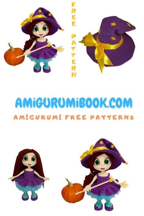 sweet witch doll amigurumi free crochet pattern