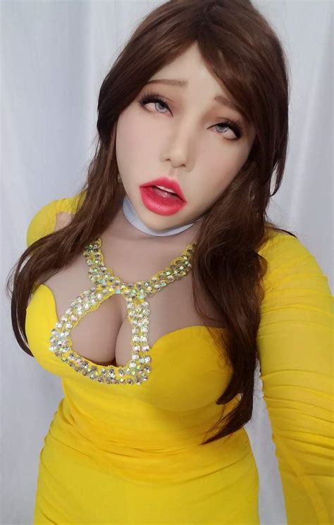 Buy Soft Silicone Female Mask Poppy With Mouth Cap Pull Over Hood