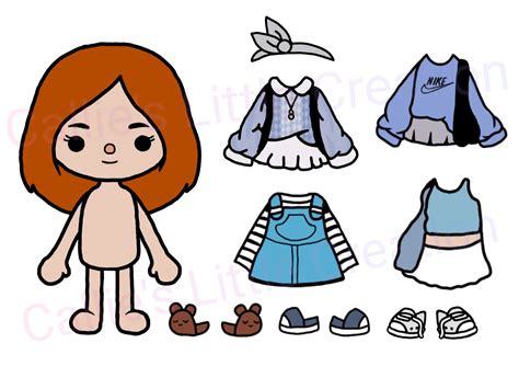 Toca Boca Character Outfit Sticker Lazada Ph