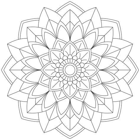 Mandala Monday 51 Free Download To Colour In Geometric Mandala Tattoo