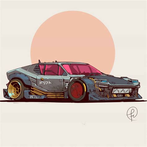 2077 De Tomaso Pantera By Fernand0fc Cool Car Drawings Car Artwork