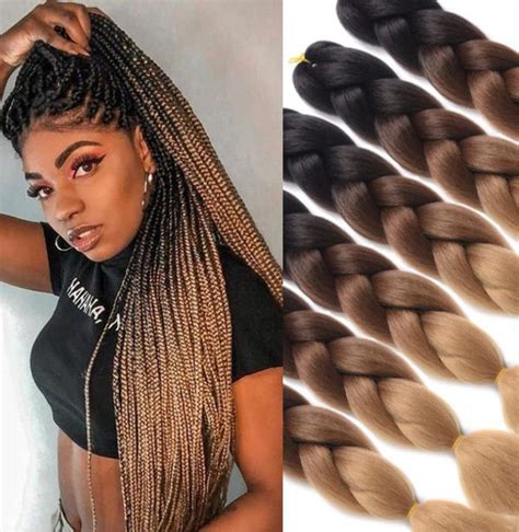 Ombre Brown Box Braids Kit Nh Beauty Supply