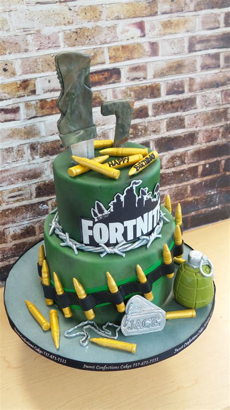 Fortnite Cake Cake Tiered Cakes Birthday Creative Cakes