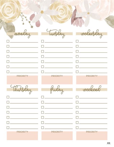 Weekly Task List Printable Free Printable Form Templates And Letter