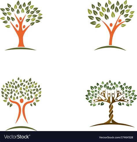3 how to make a family tree: Family tree logo design template Royalty Free Vector Image