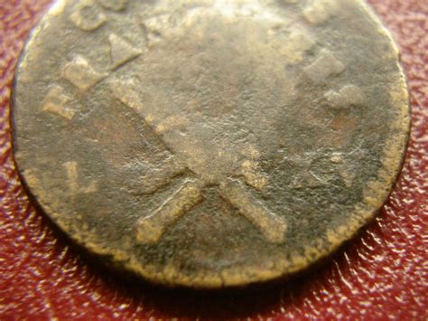1767 French Colonies Sou Very Interesting Historic Us Copper