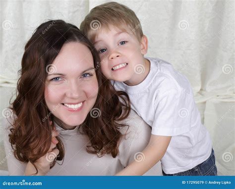 Young Mother And Her Son Spend Time Together Stock Image Image Of Education Caucasian 17295079