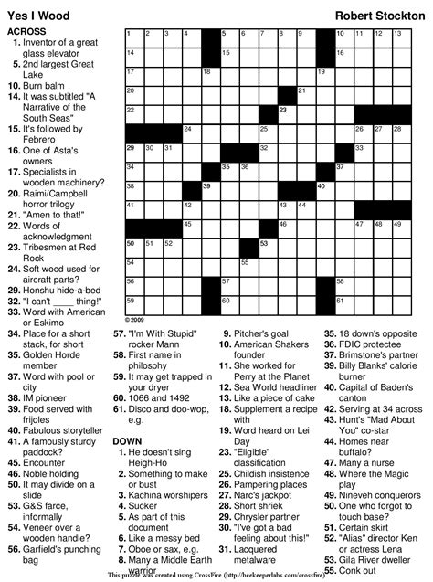 Now in our 22nd year of providing free crossword puzzles. Online Crossword Puzzle Maker Free Printable Archives ...