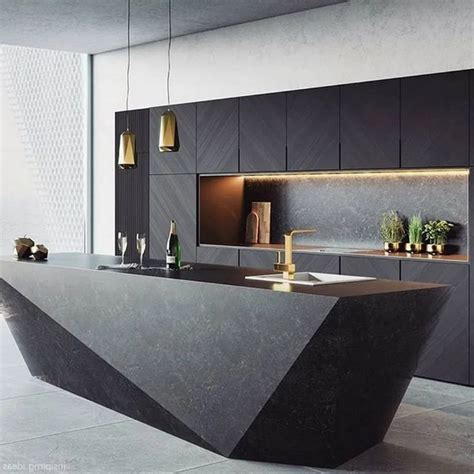 50 Amazing Black Kitchen Design Ideas 2020 Modern Kitchen Island