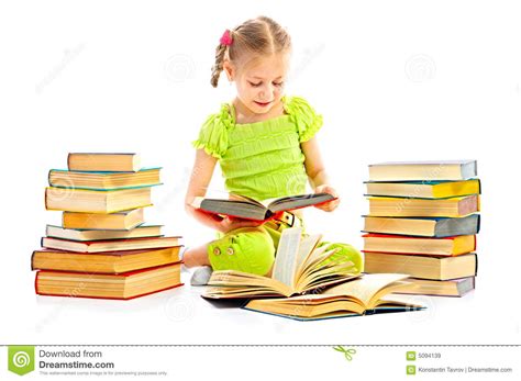 Child With Book Stock Image Image Of Reading Clever 5094139