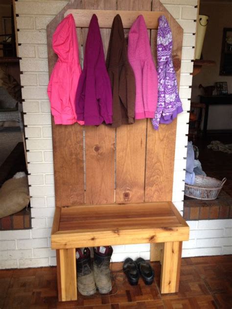 Sometimes your entryway needs a little functional organization. Handmade Coat Rack Bench by TKLdecor on Etsy, $120.00 ...