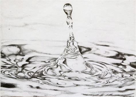 Water Drop Pencil Drawing Water Drawing Pencil Drawings Drawings