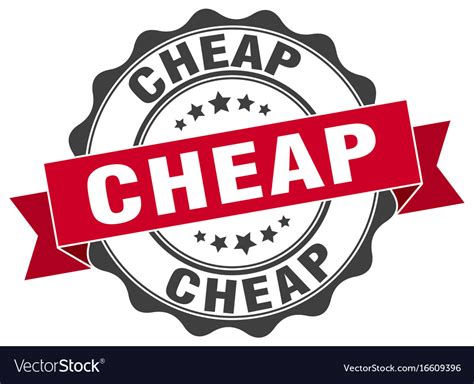 Cheap Stamp Sign Seal Royalty Free Vector Image
