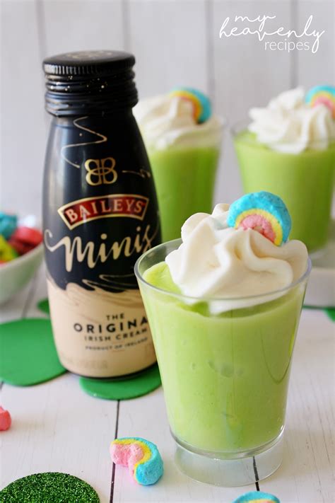 St Patrick S Day Pudding Shots My Heavenly Recipes