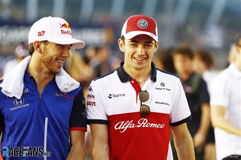 Charles leclerc on the perfect trajectory. Pierre Gasly, Charles Leclerc, Singapore, 2018 · RaceFans