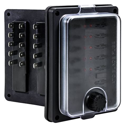 10 Way Waterproof Fuse Box For Automotive Atcato Blade Fuses 250