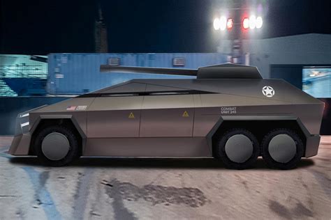 Armored Tesla Cybertruck Tank Is Ready For Combat Carbuzz