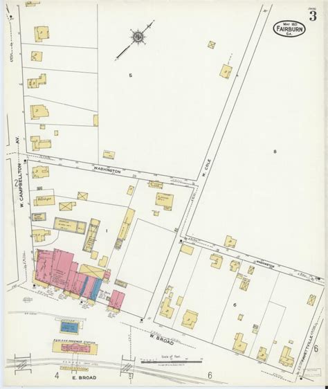 Image 3 Of Sanborn Fire Insurance Map From Fairburn Fulton County